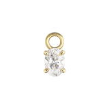 Oval Diamond Charm