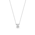 Oval Solitaire Natural Diamond Necklace classajewellers