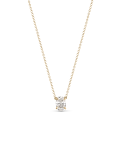 Oval Solitaire Diamond Necklace classajewellers