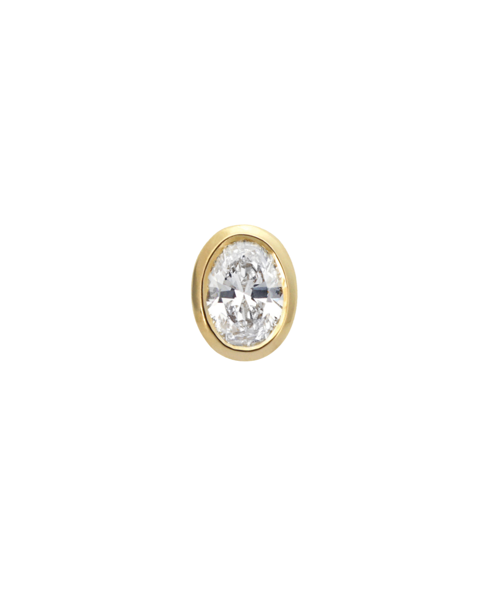 Oval Diamond single - Bezel