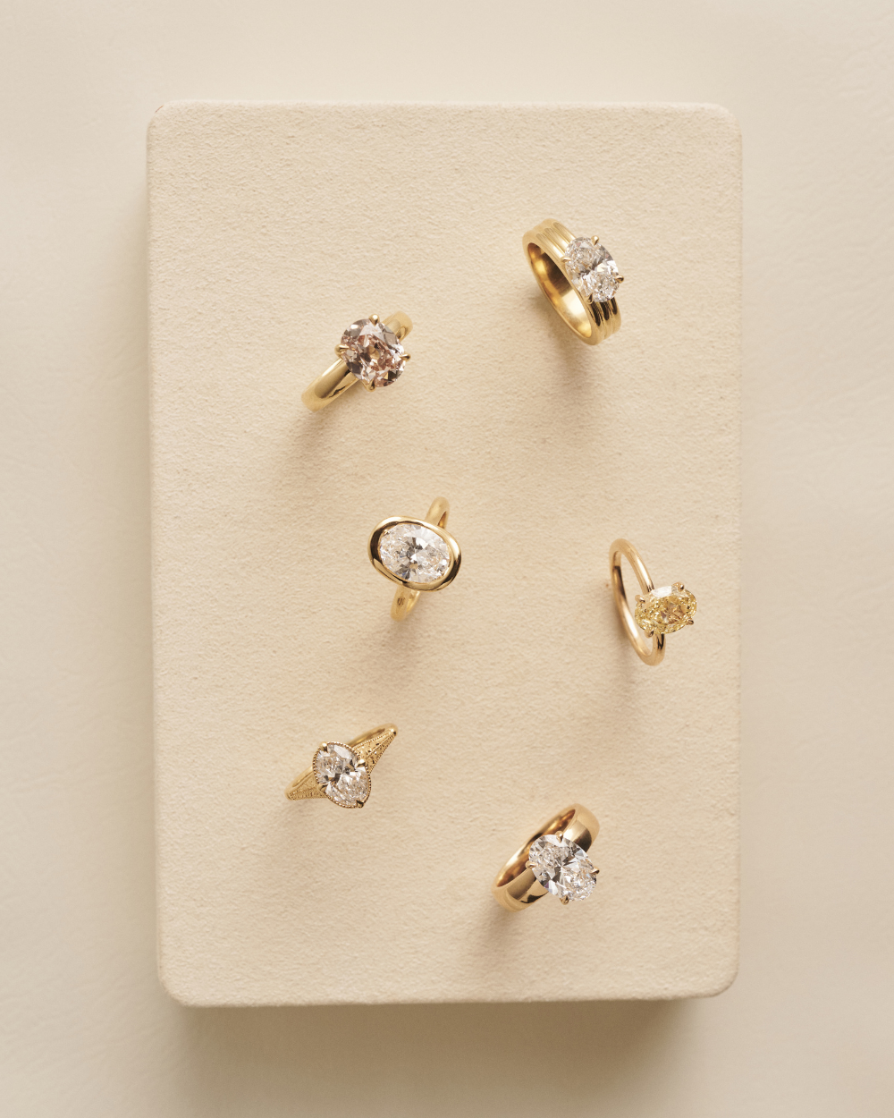 Blair Triple Band East West Oval Engagement Ring classajewellers