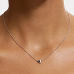 Fleur Toi et Moi Parti Sapphire Necklace