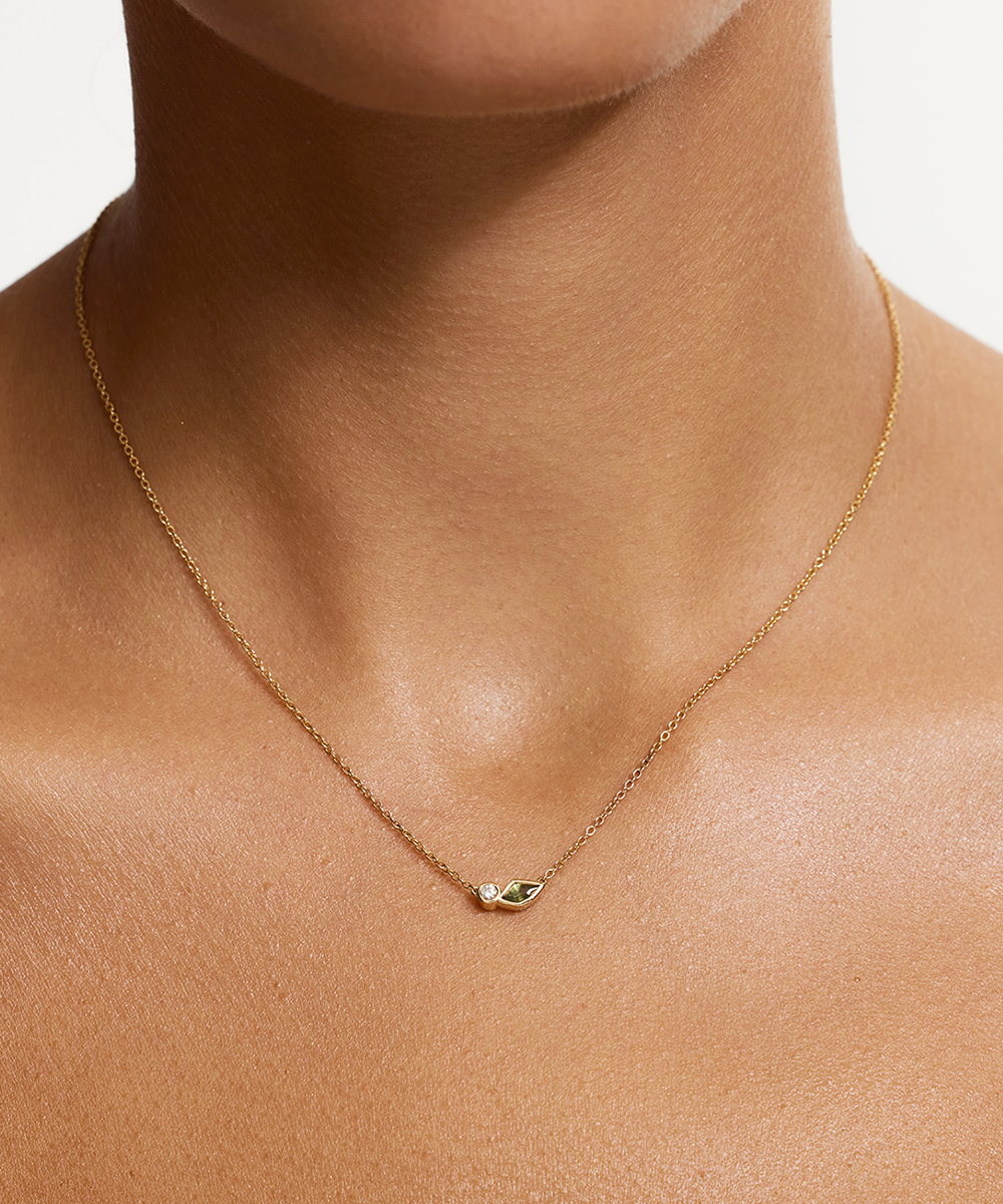 Isla Parti Sapphire Toi et Moi Necklace