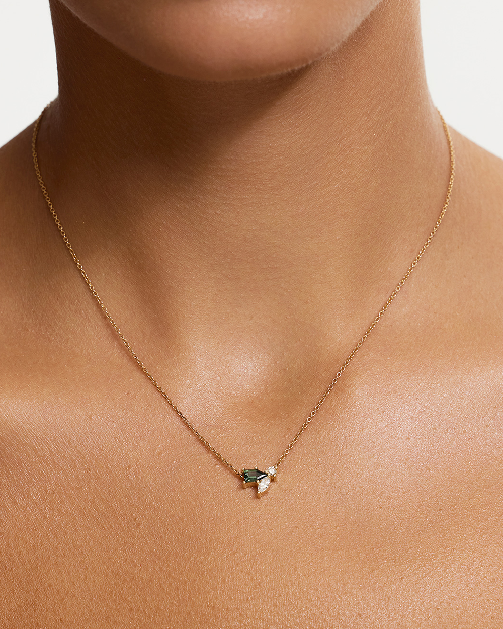 Aster Cluster Parti Sapphire Necklace