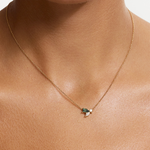 Aster Cluster Parti Sapphire Necklace