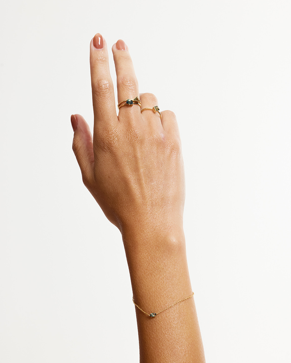 Clover Parti Sapphire Ring