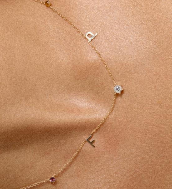 personalised charm necklace 