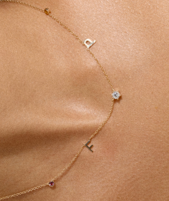 personalised charm necklace 