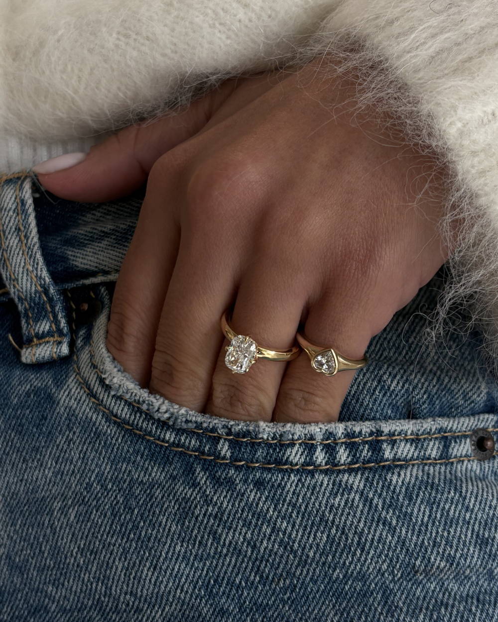 Heart Signet Pinky Ring