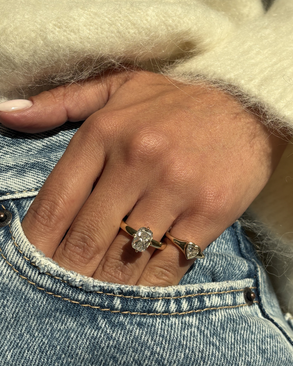 Heart Signet Pinky Ring
