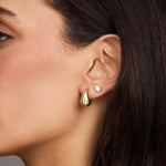 Pear Diamond Earrings - Bezel