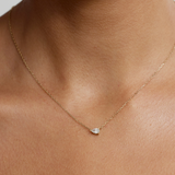 Pear Solitaire Diamond Necklace