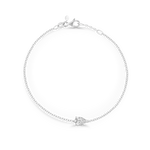 Pear Solitaire Diamond Bracelet classajewellers