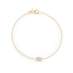 Pear Solitaire Diamond Bracelet classajewellers