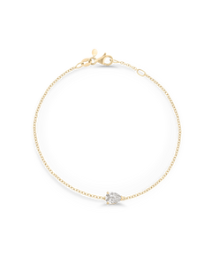 Pear Solitaire Diamond Bracelet classajewellers