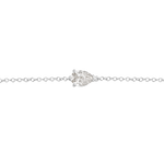 Pear Solitaire Diamond Bracelet classajewellers