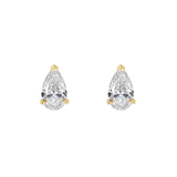 Pear Diamond Earrings - Claw