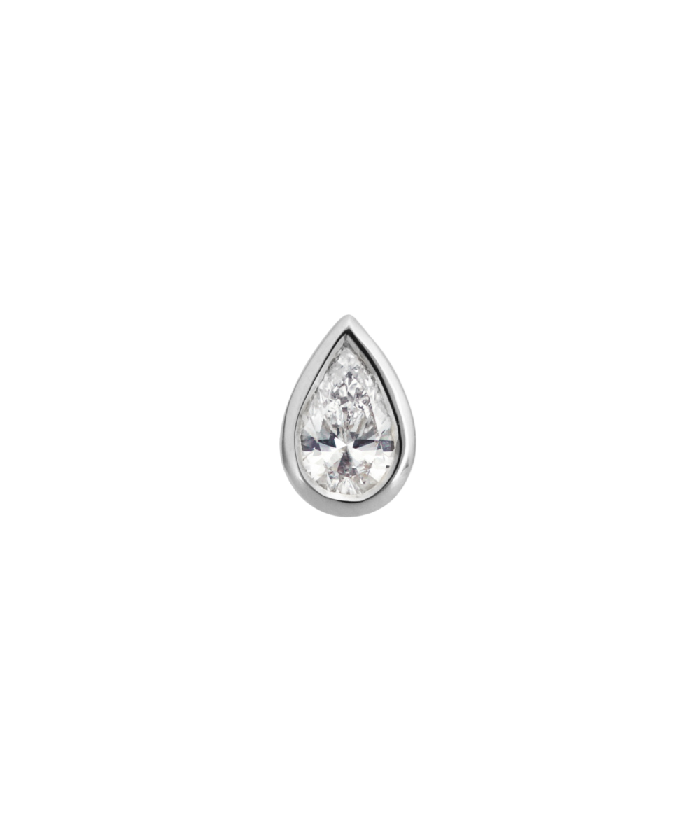 Pear Diamond Single WG - Bezel
