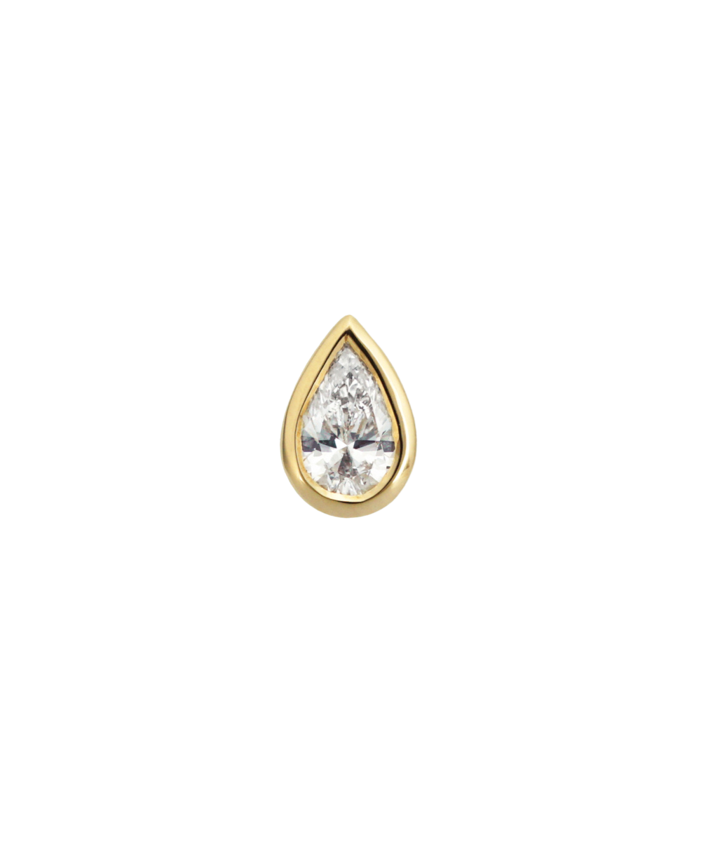 Pear Diamond single - Bezel