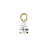 Pear Diamond Charm