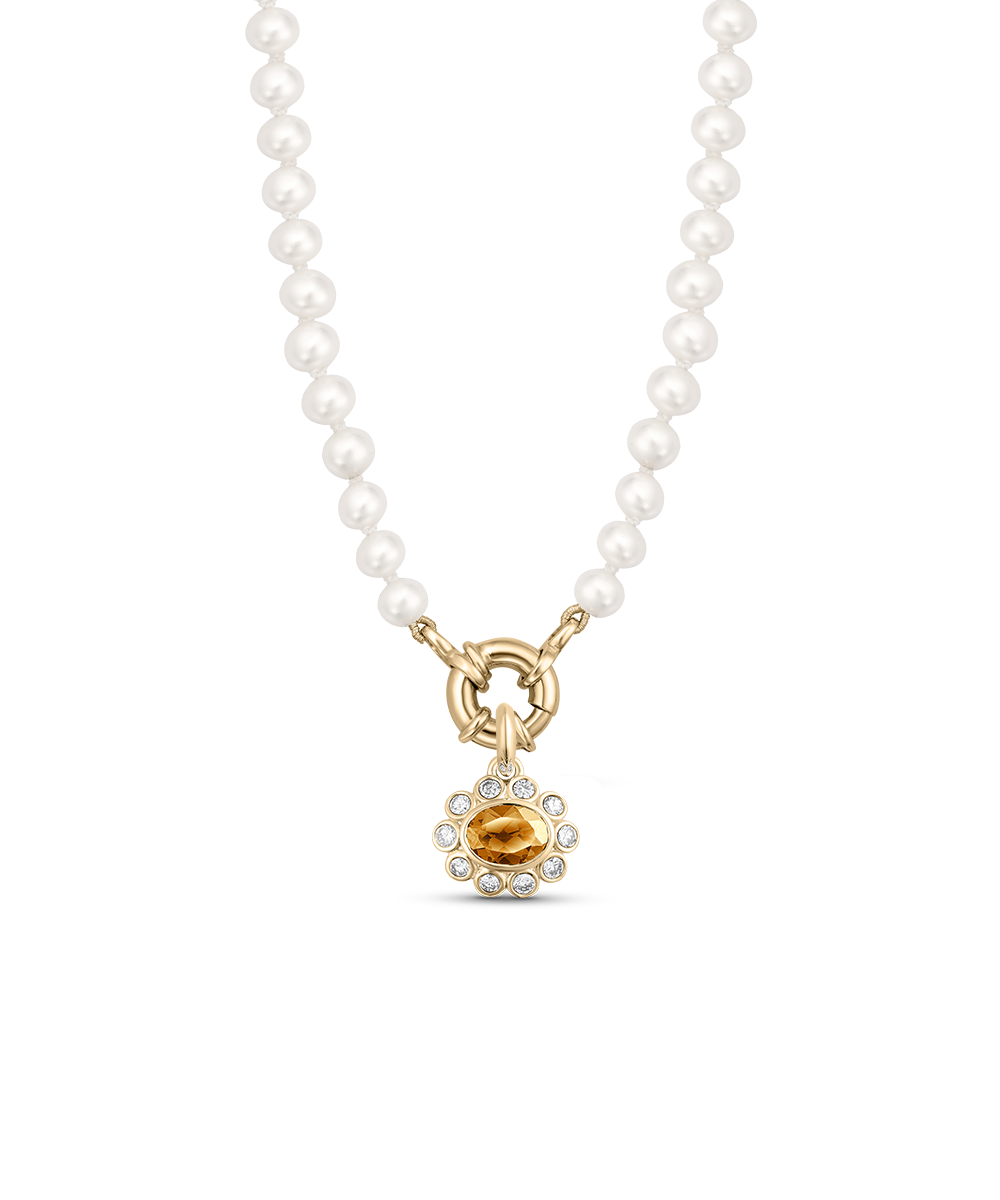 Ophelia Pendant - Citrine