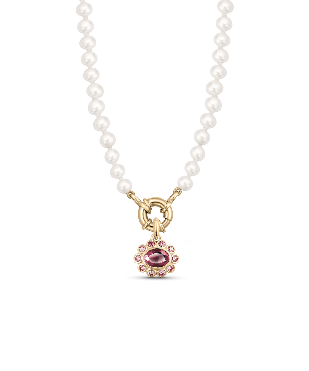 Ophelia Pendant - Pink Tourmaline