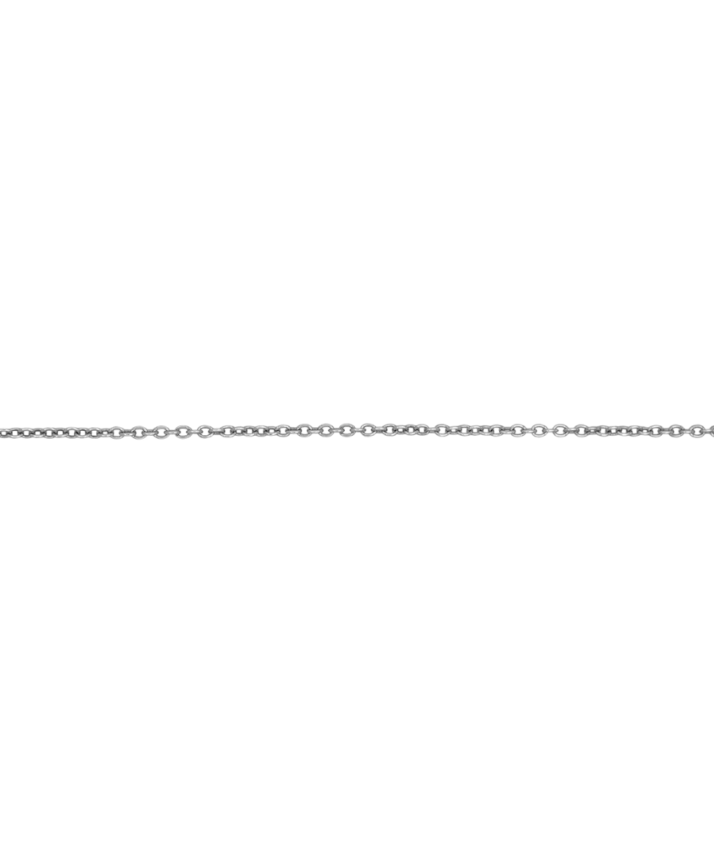 Petite silver trace chain bracelet flat lay