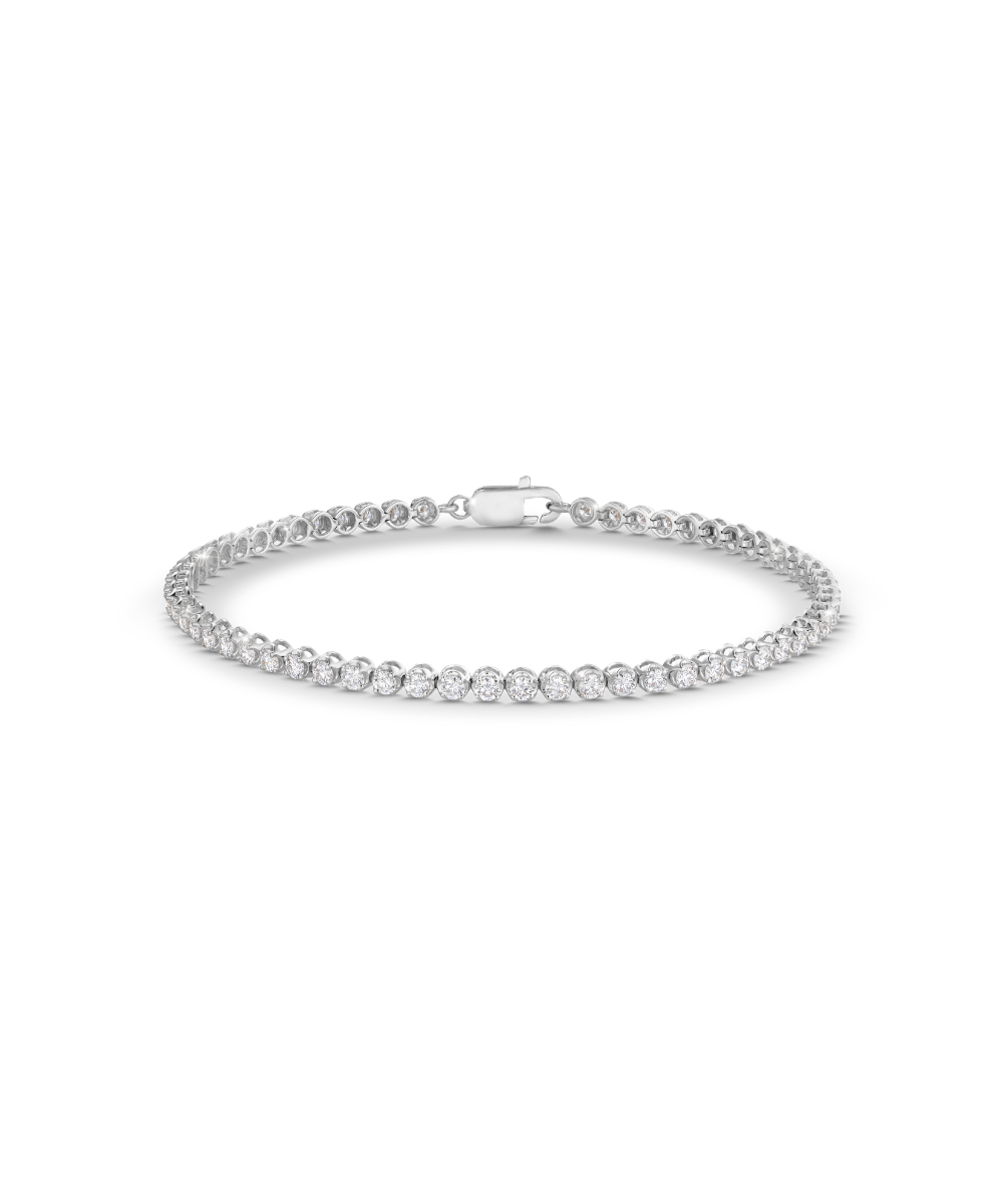Petite Natural Diamond Tennis Bracelet