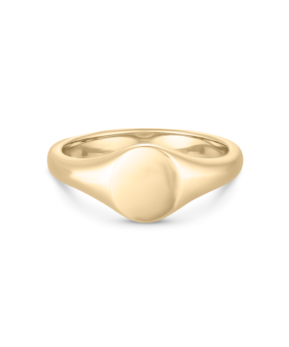 Petite Oval Signet Ring