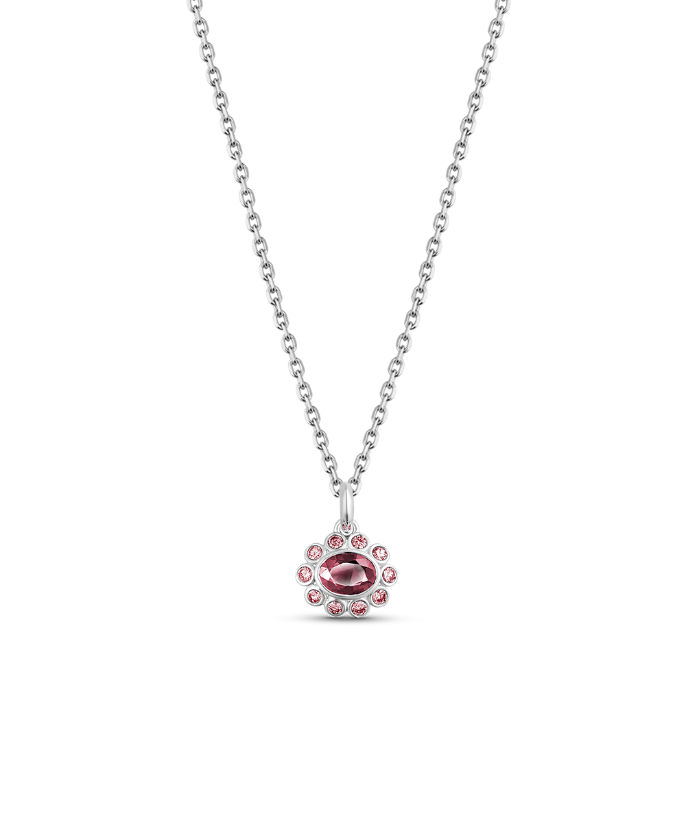 Ophelia Pendant - Pink Tourmaline