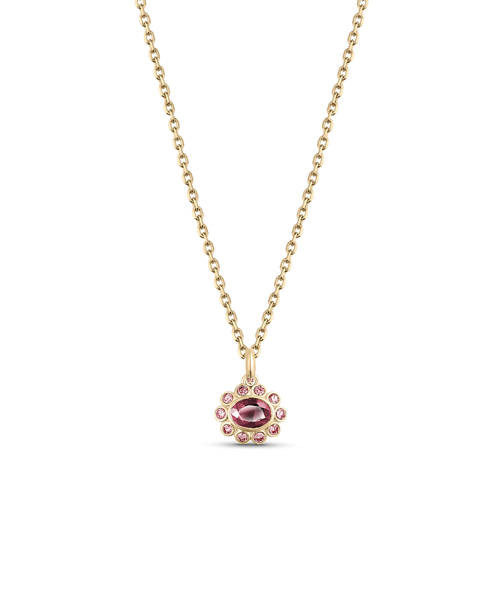 Ophelia Pendant - Pink Tourmaline