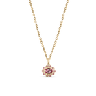 Ophelia Pink Tourmaline Pendant in 18ct Yellow Gold with Raspberry Oval Stone