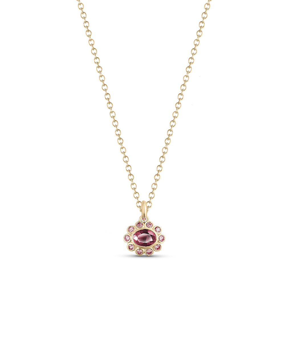 Ophelia Pendant - Pink Tourmaline