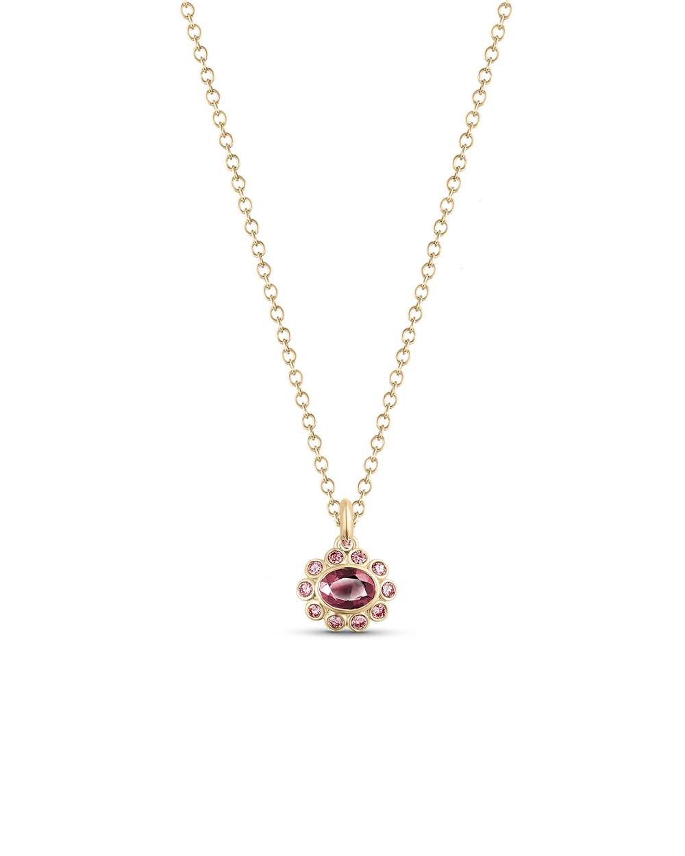 Ophelia Pendant - Pink Tourmaline