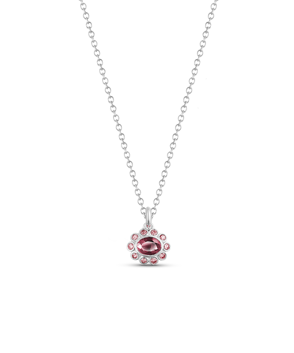 Ophelia Pendant - Pink Tourmaline