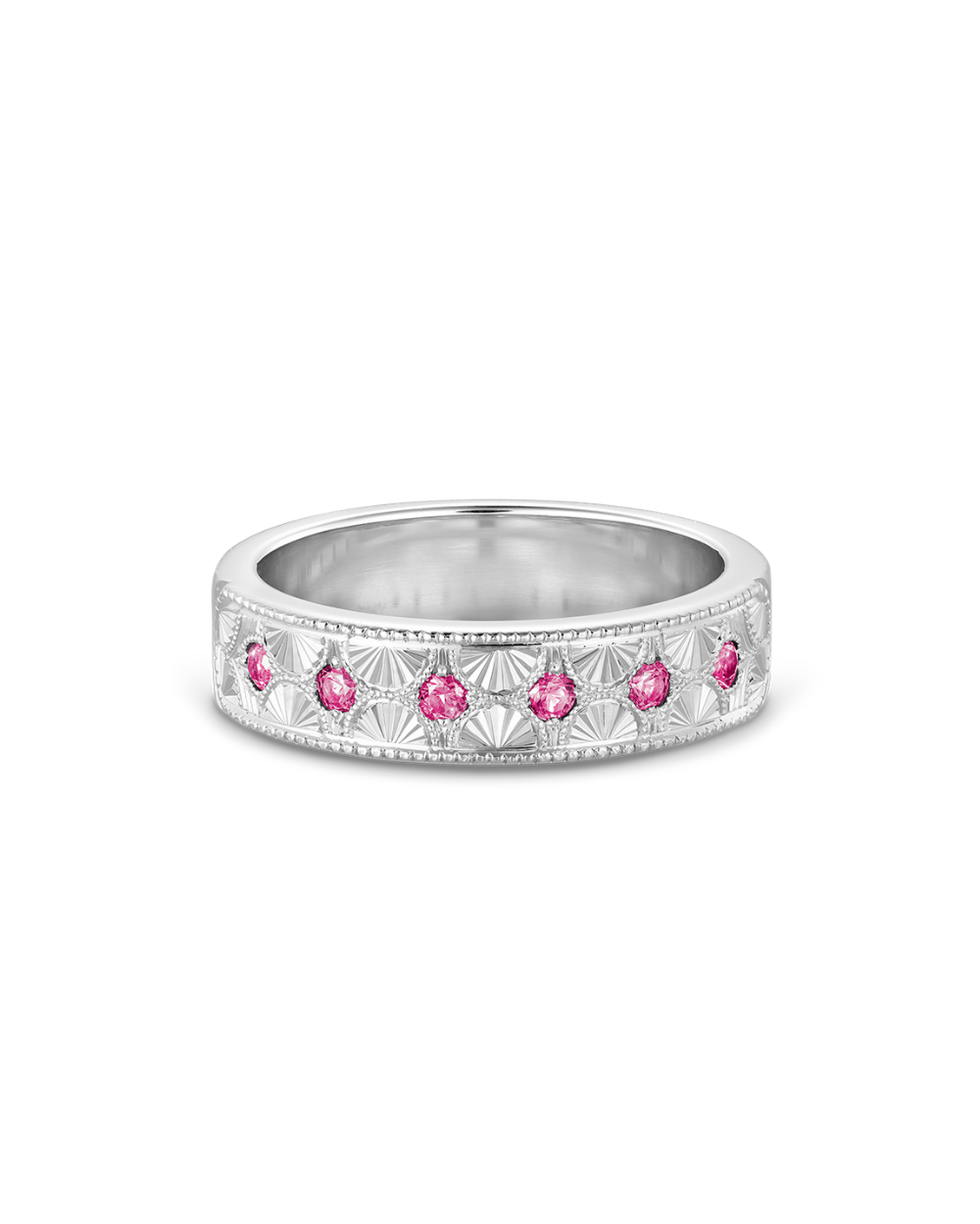 Beatrice Hand Engraved Band classajewellers