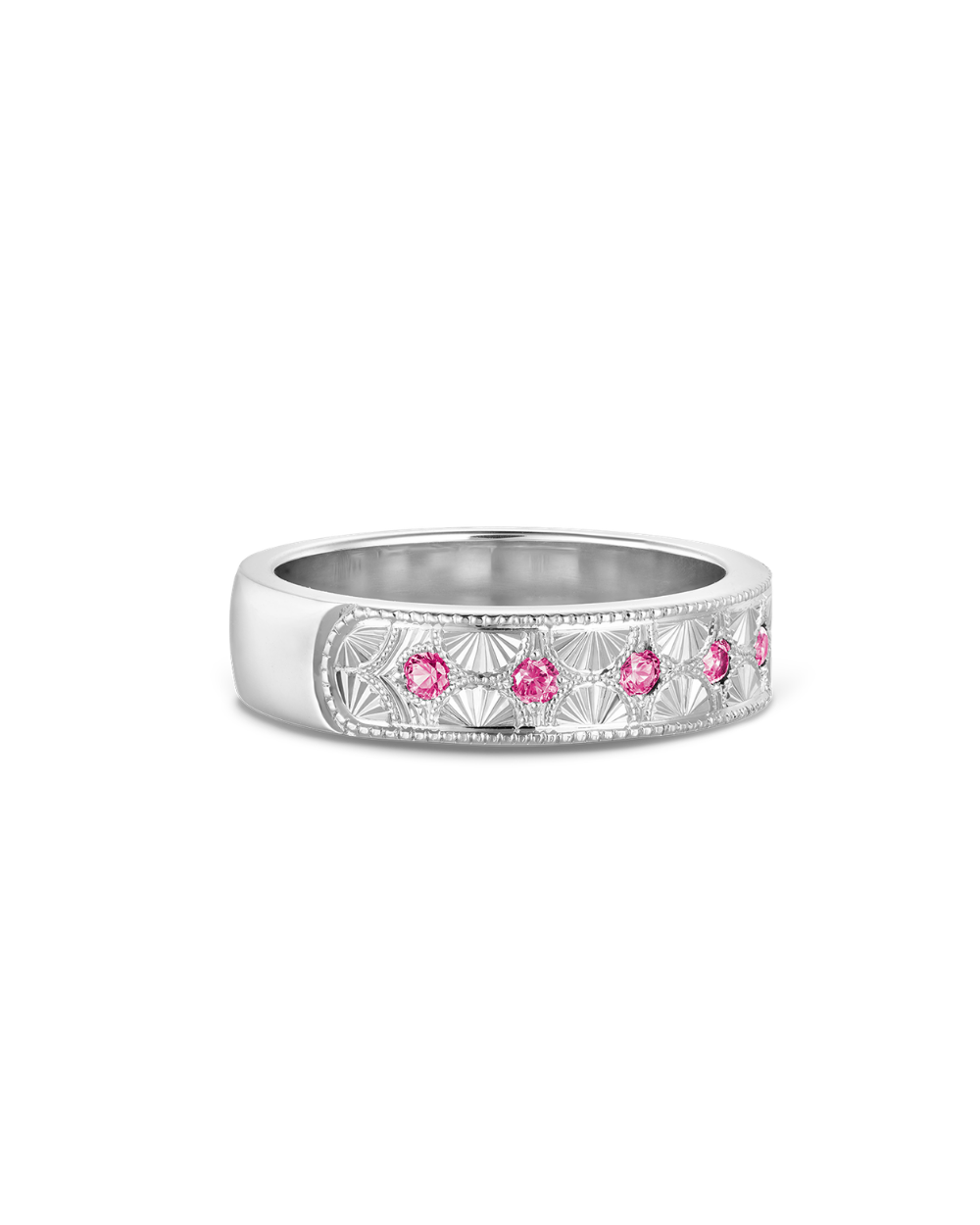 Beatrice Hand Engraved Band classajewellers