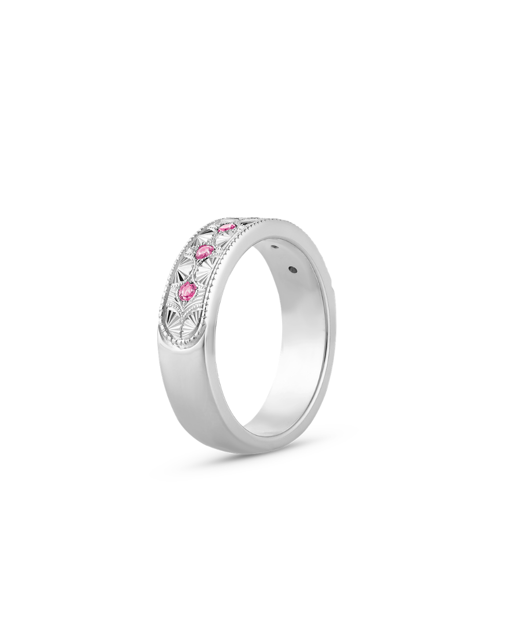Beatrice Hand Engraved Band classajewellers