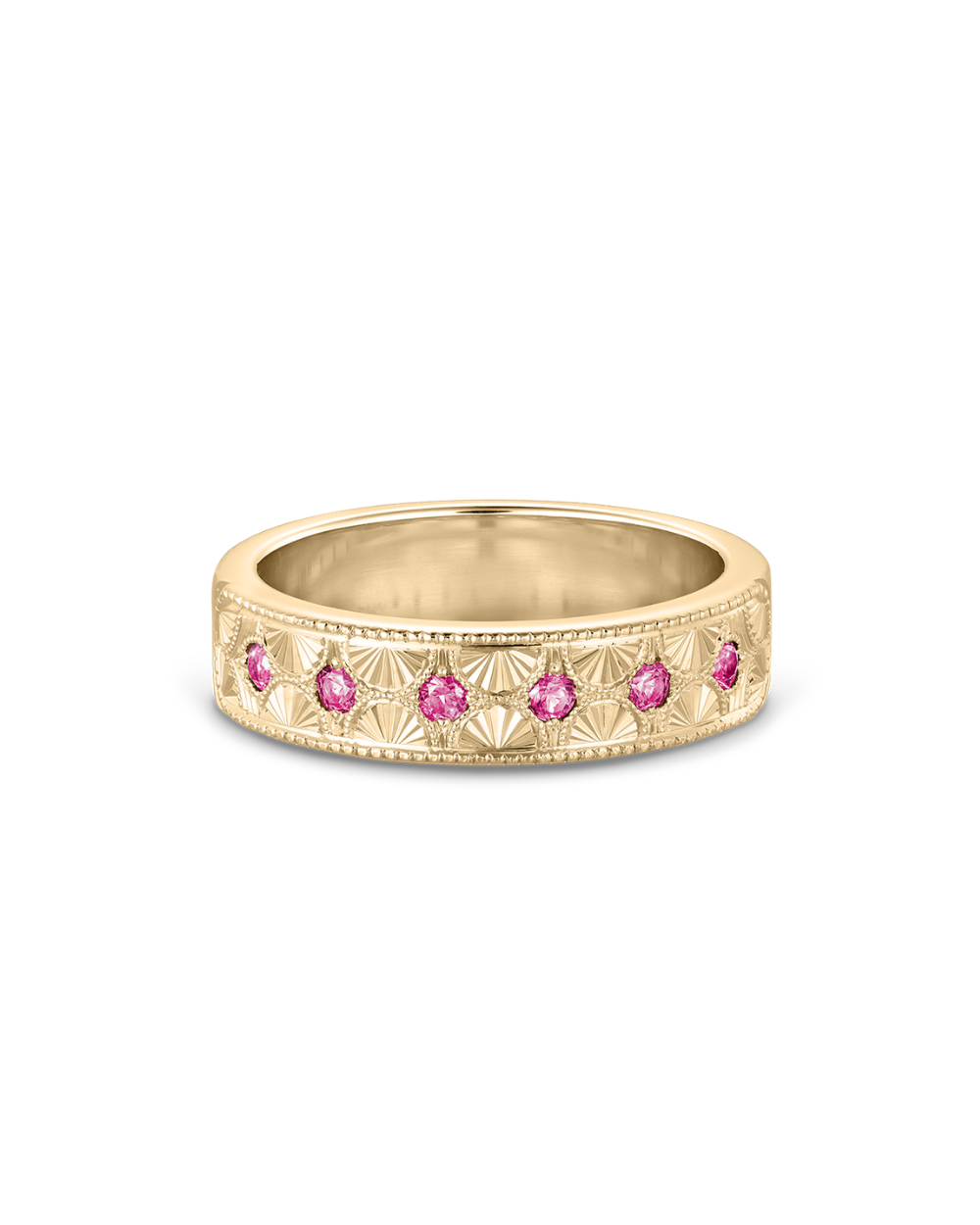 Beatrice Hand Engraved Band classajewellers