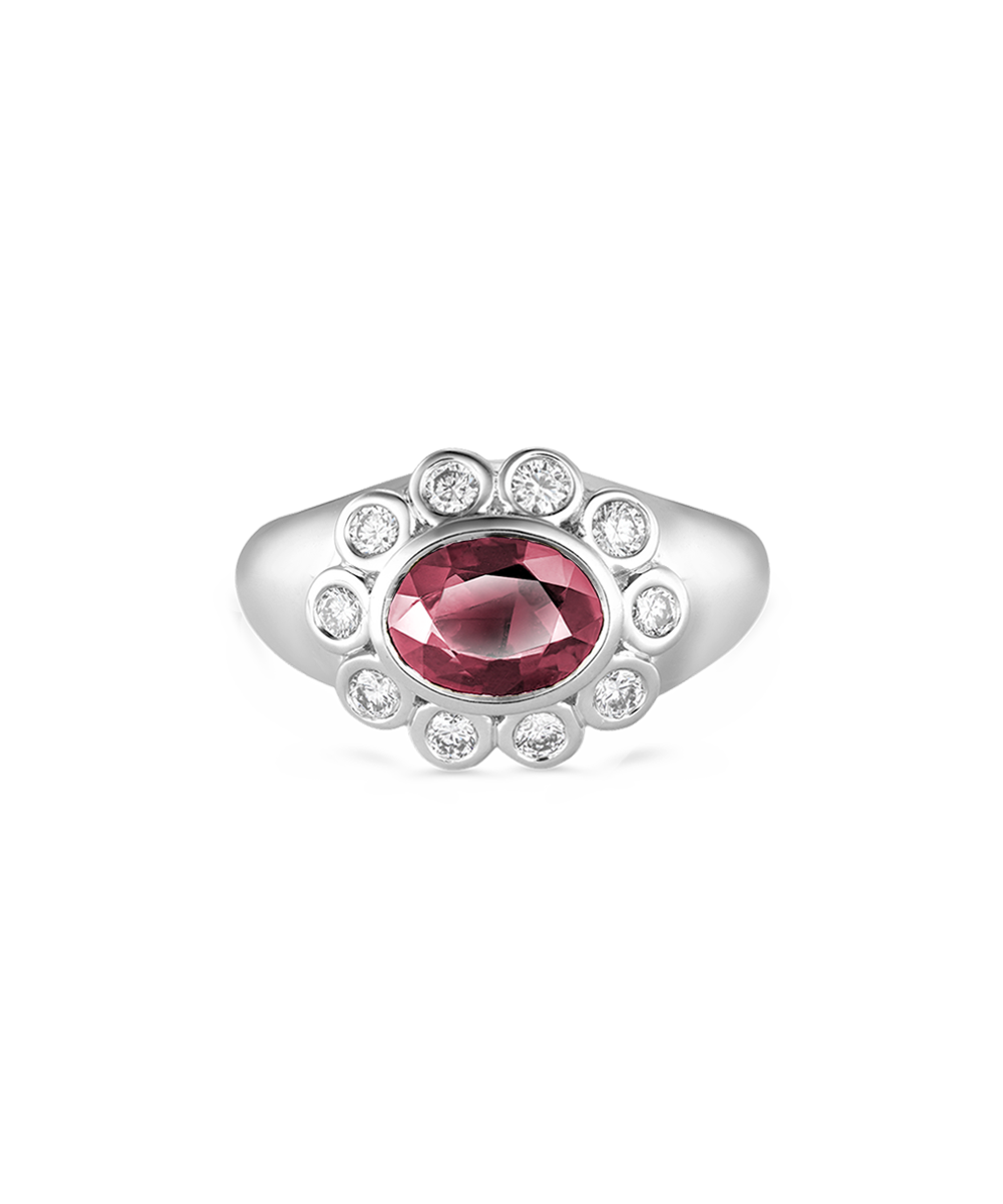 Ophelia Pinky Ring - Pink Tourmaline