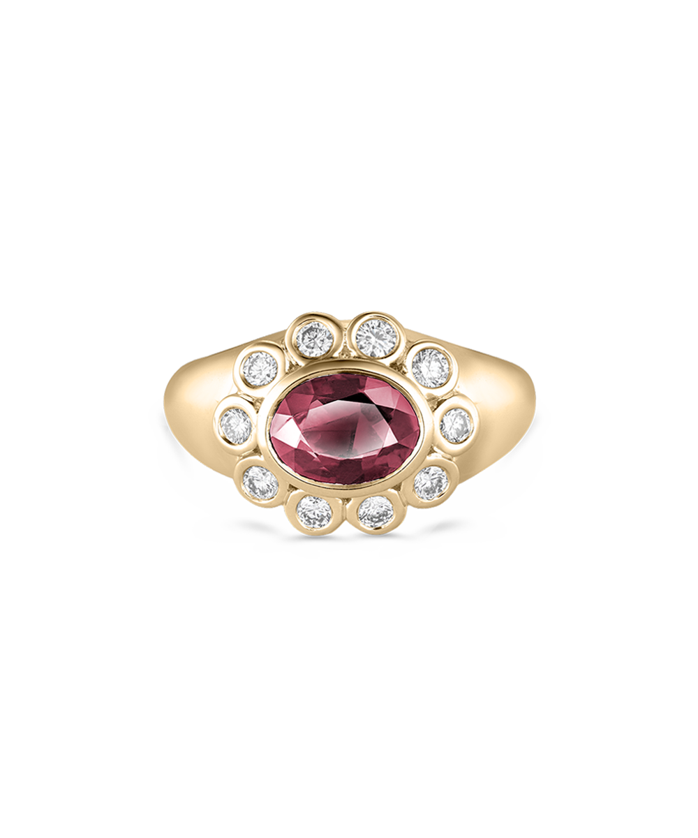 Ophelia Pinky Ring - Pink Tourmaline