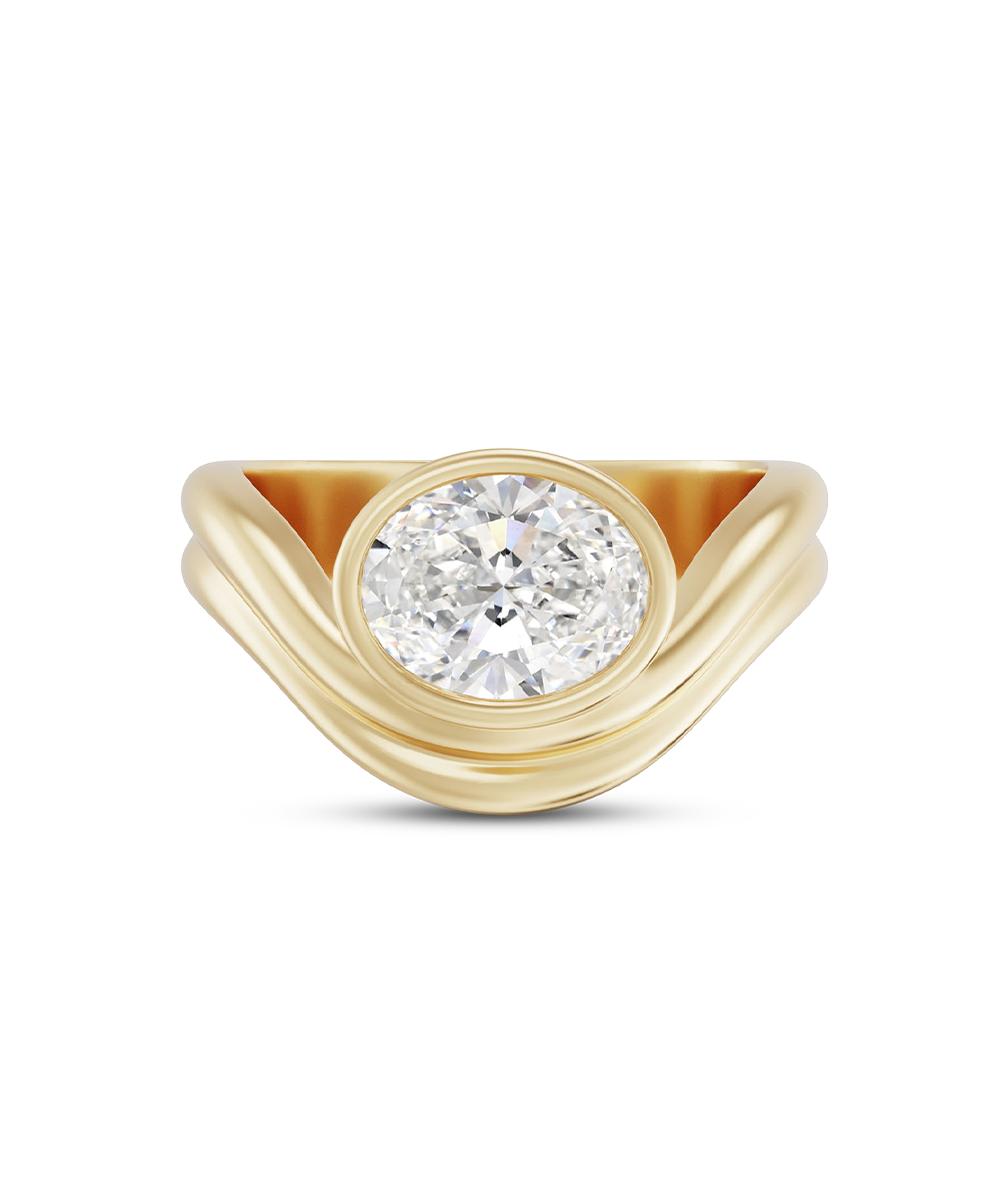Pollux 1.51ct Oval Diamond Ring