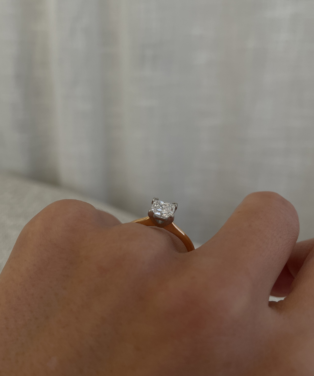 Princess Cut Diamond Solitaire Ring classajewellers