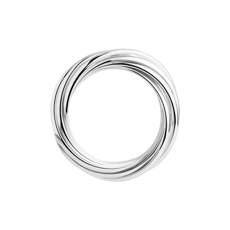 Najo Revival Six-Band Silver Ring - Medium