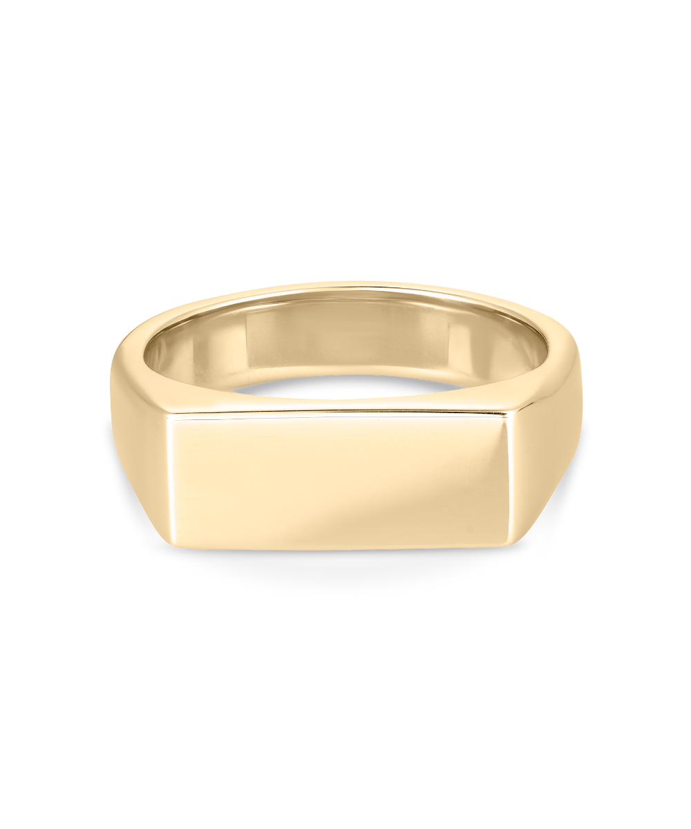 Bold Rectangular Signet Ring