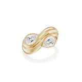 Castor Pear Toi et Moi Diamond Ring