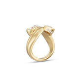 Castor Pear Toi et Moi Diamond Ring
