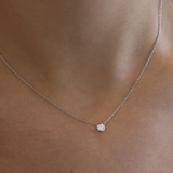 Round 0.28ct Solitaire Diamond Necklace