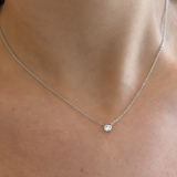 Round 0.28ct Solitaire Diamond Necklace