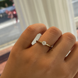 Round Brilliant .30ct Solitaire Two Tone Ring